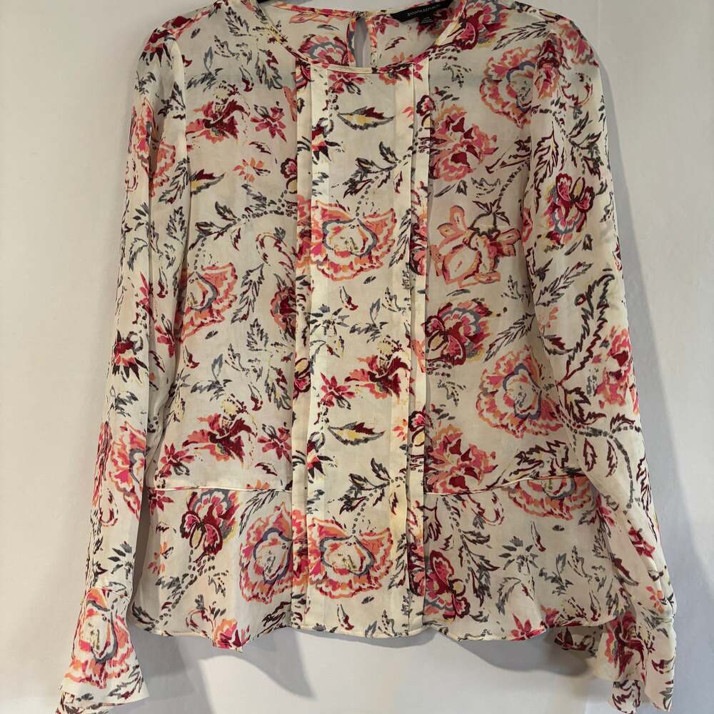 Banana Republic Peasant Floral Blouse